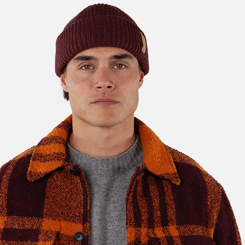 Barts Alexon Beanie in Burgundy-1