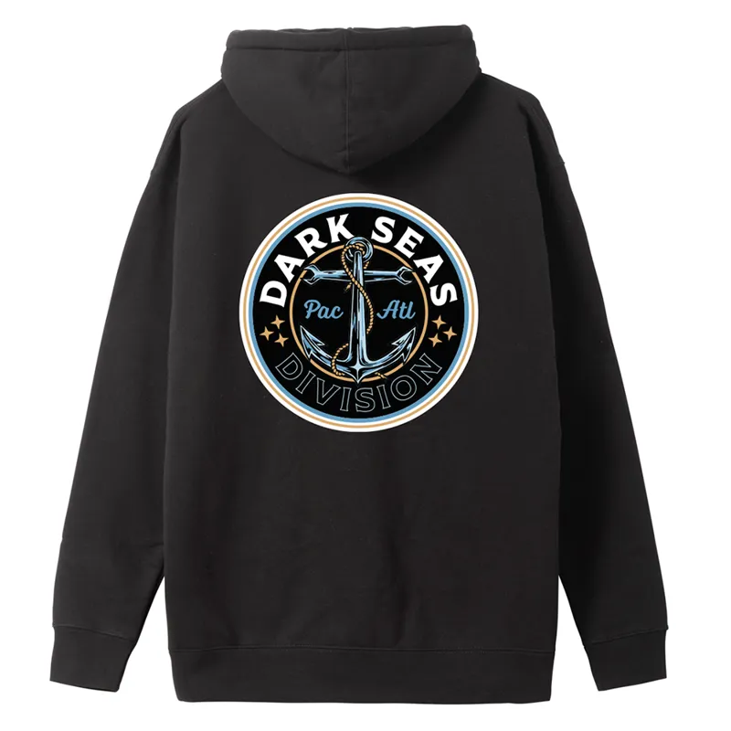 Dark Seas Anchors Up Hoodie in Black