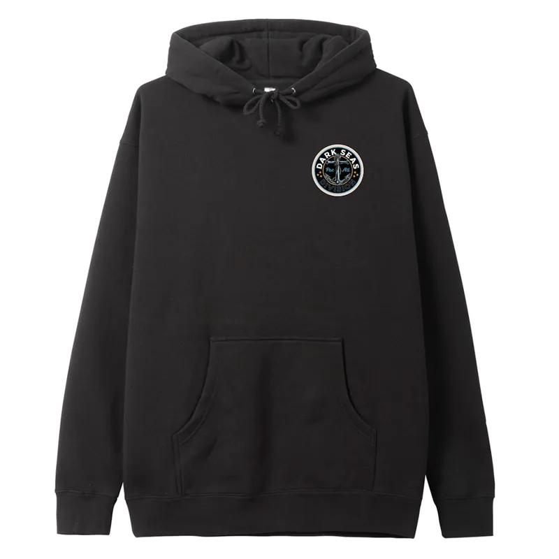 Dark Seas Anchors Up Hoodie in Black-1