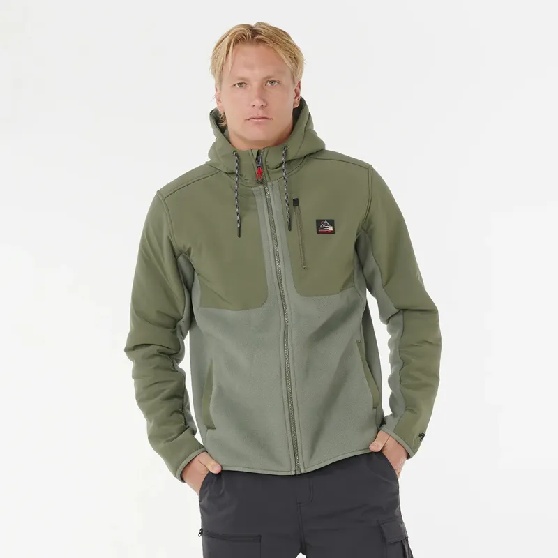 Rip Curl Anti-Series Search Hoodie in Cactus Green