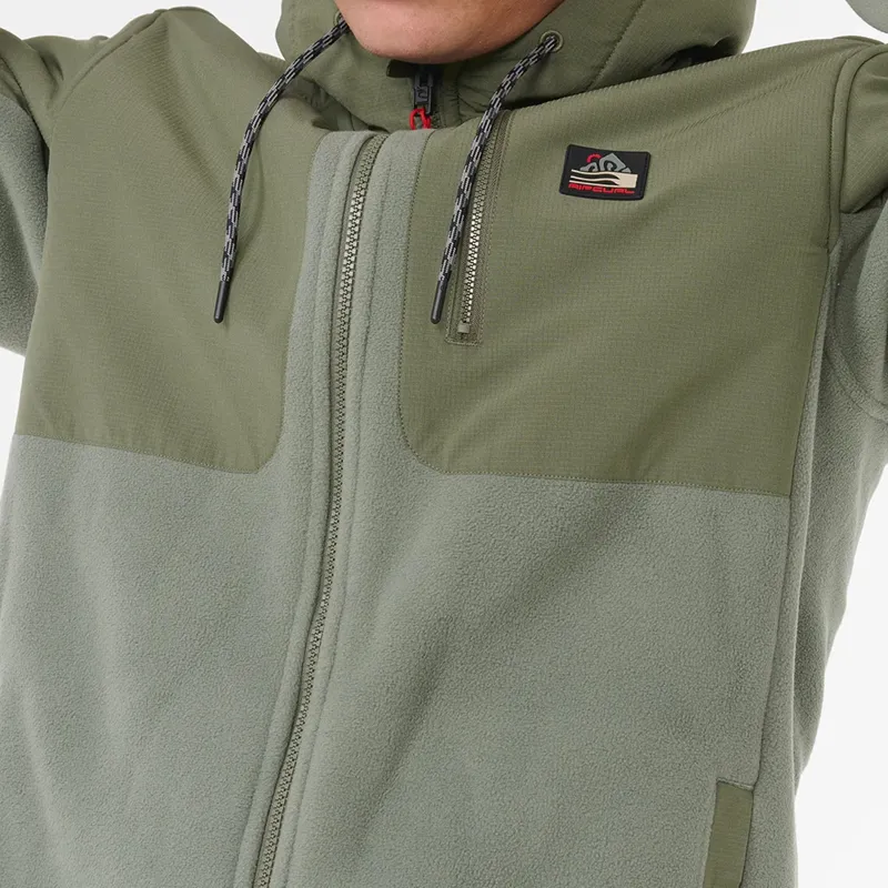 Rip Curl Anti-Series Search Hoodie in Cactus Green-5