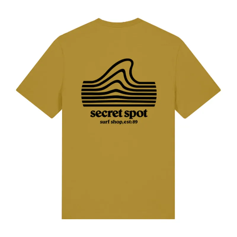 Secret Spot Logo T-Shirt in Ochre