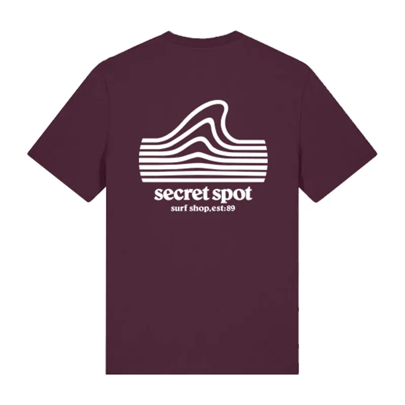 Secret Spot Logo T-Shirt in Deep Plum