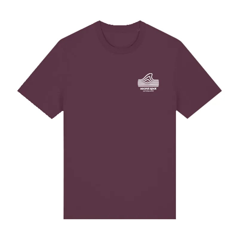 Secret Spot Logo T-Shirt in Deep Plum-1