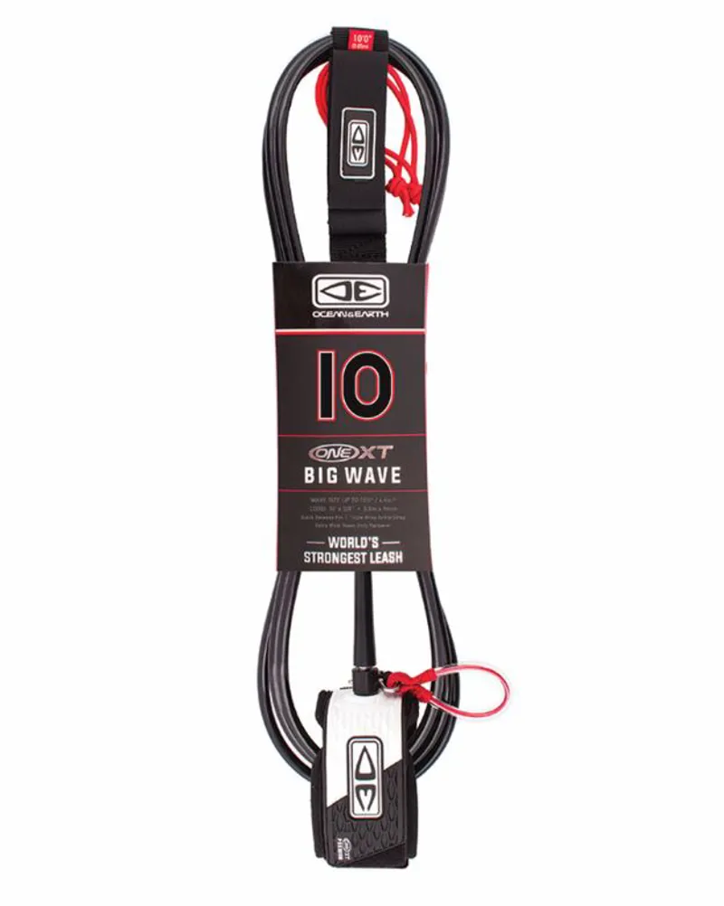 Ocean and Earth / 10ft Premium XT Big Wave Leash / Black