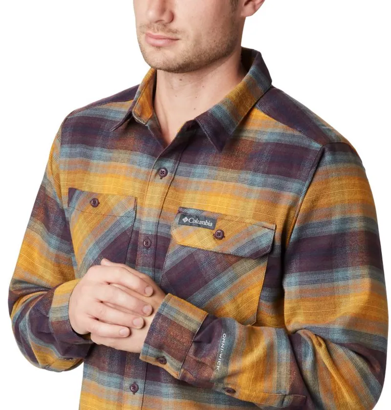 Outdoor Elements Stretch Flannel Shirt / Burnished Amber-2