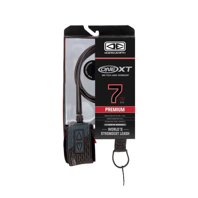 Ocean and Earth / 7ft Premium XT Leash / Black