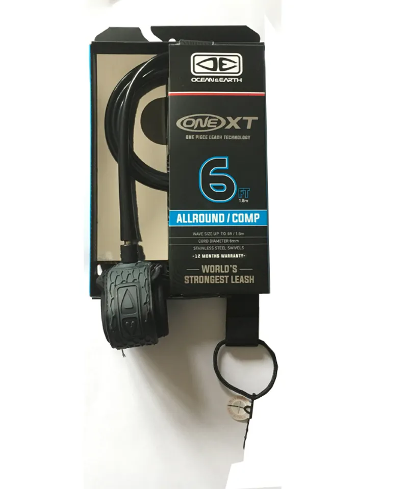 Ocean and Earth / 6ft All Round Comp XT Leash / Black