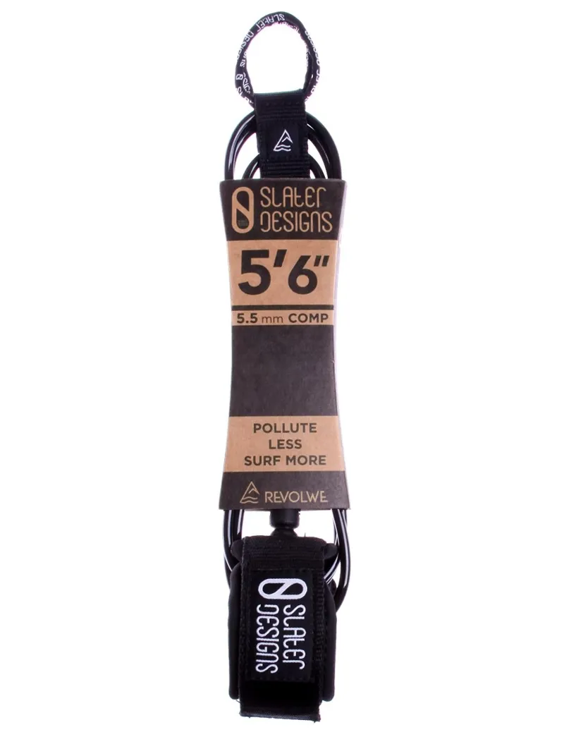 Slater Designs / 5ft 6 Comp Leash / Black