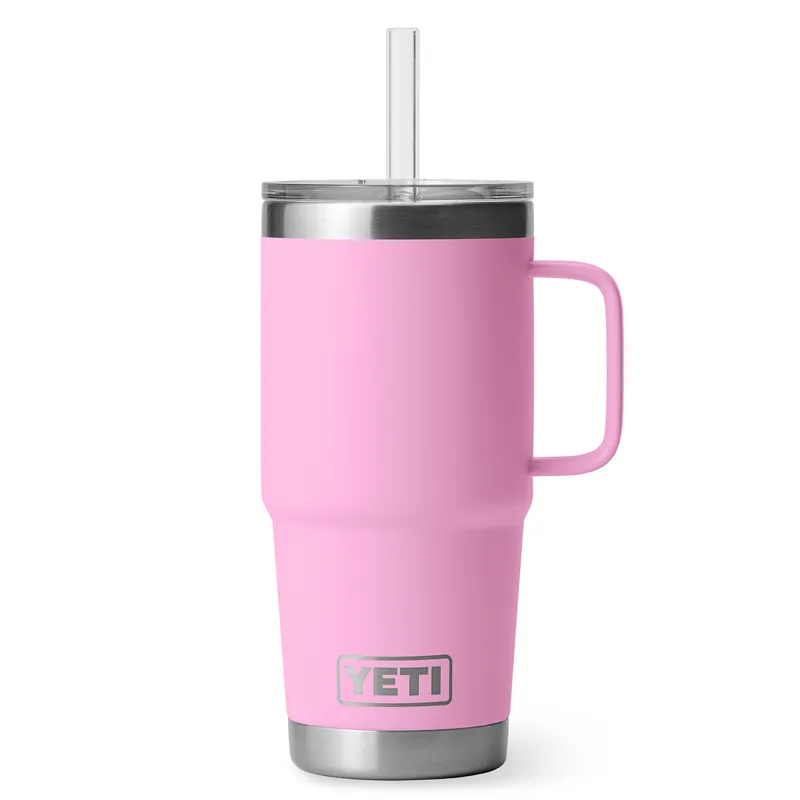 Yeti 25 Oz Rambler Straw Mug in Power Pink-1
