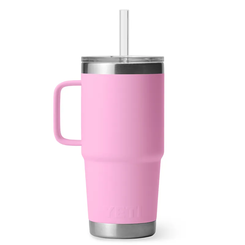 Yeti 25 Oz Rambler Straw Mug in Power Pink-2