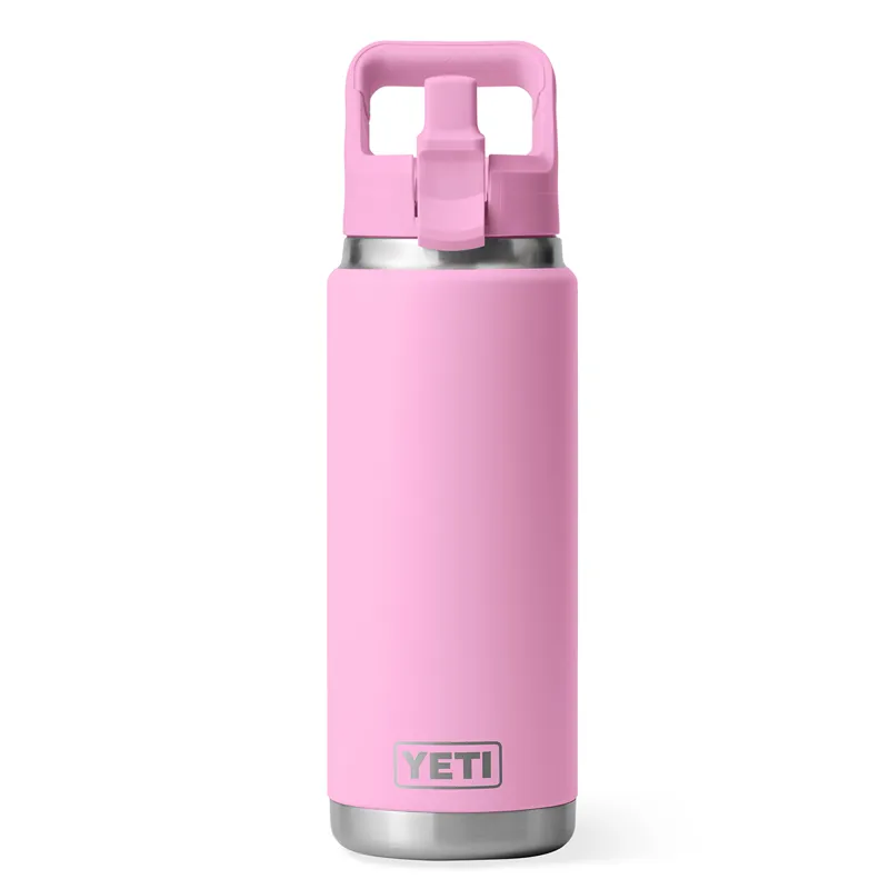 Yeti Rambler 26oz Straw Bottle in Power Pink-1