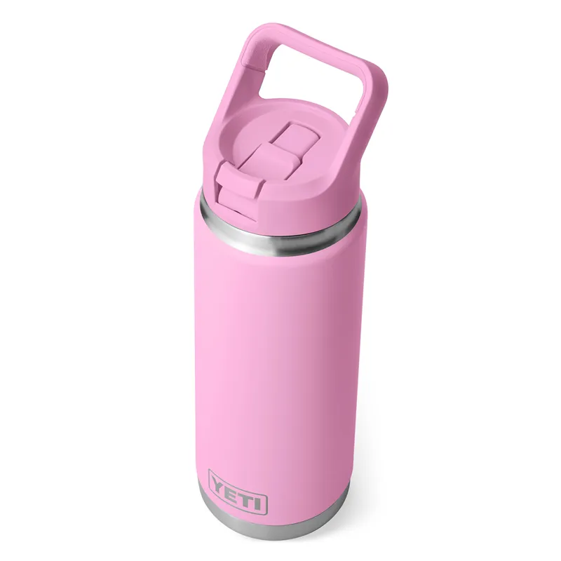 Yeti Rambler 26oz Straw Bottle in Power Pink-3