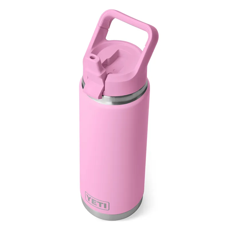 Yeti Rambler 26oz Straw Bottle in Power Pink-4