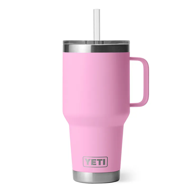 Yeti 35 Oz Rambler Straw Mug in Power Pink-1