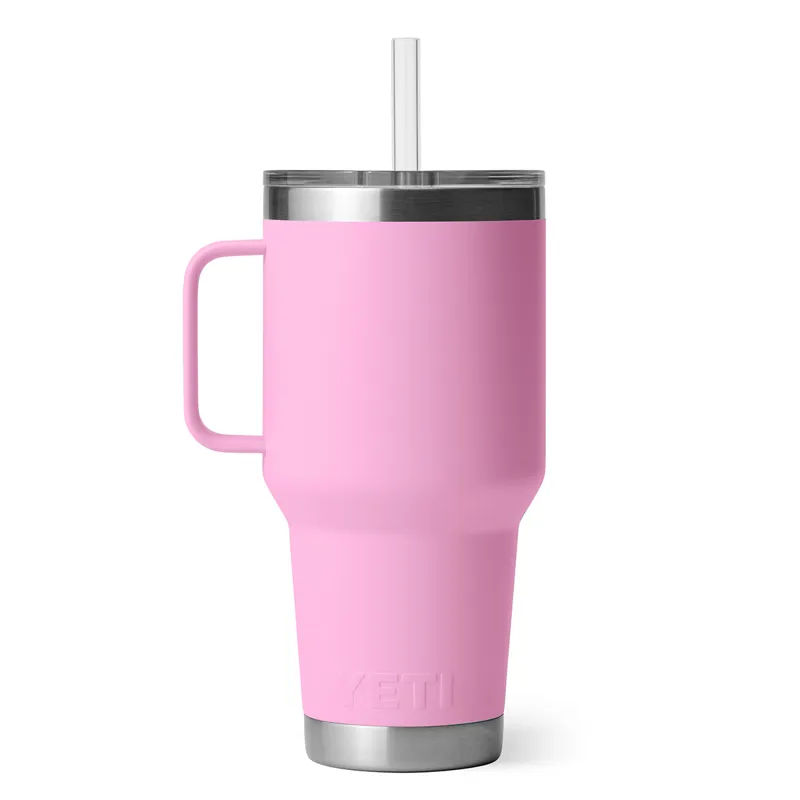 Yeti 35 Oz Rambler Straw Mug in Power Pink-2