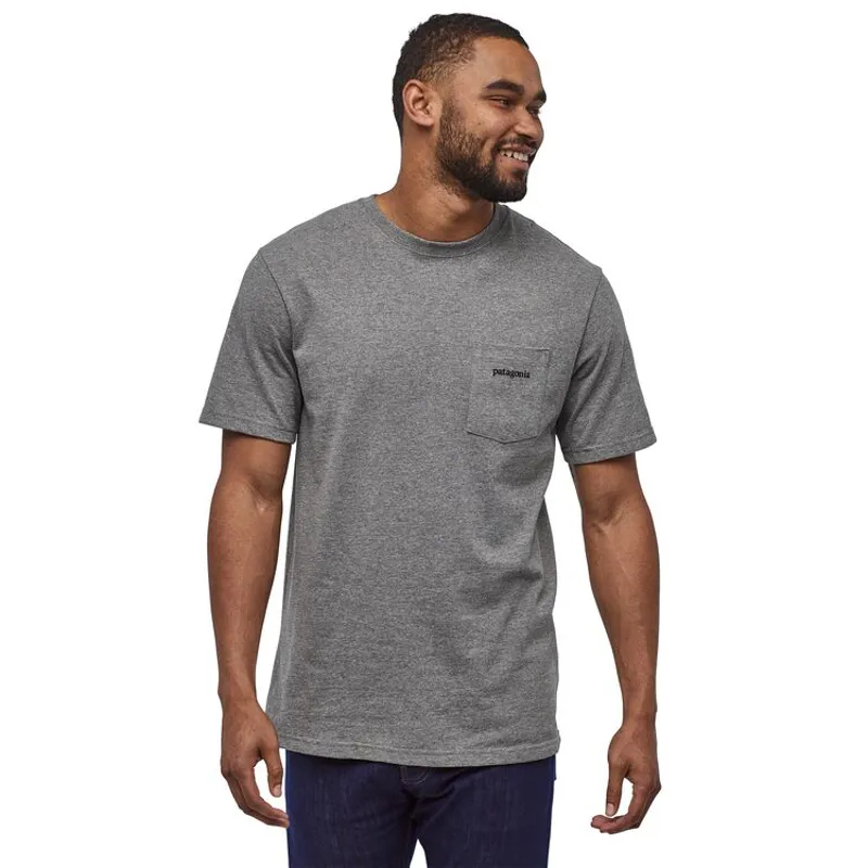 Patagonia / Line Logo Ridge Pocket Responsibili-Tee / Gravel Heather-1