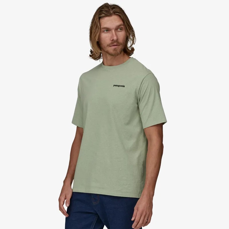 Patagonia Men's P-6 Logo Responsibili-Tee in Salvia Green-1
