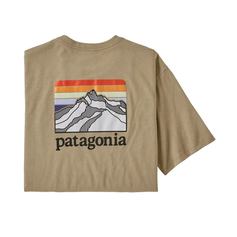 Patagonia / Ms Line Logo Ridge Pocket Responsibili-T / Classic Tan
