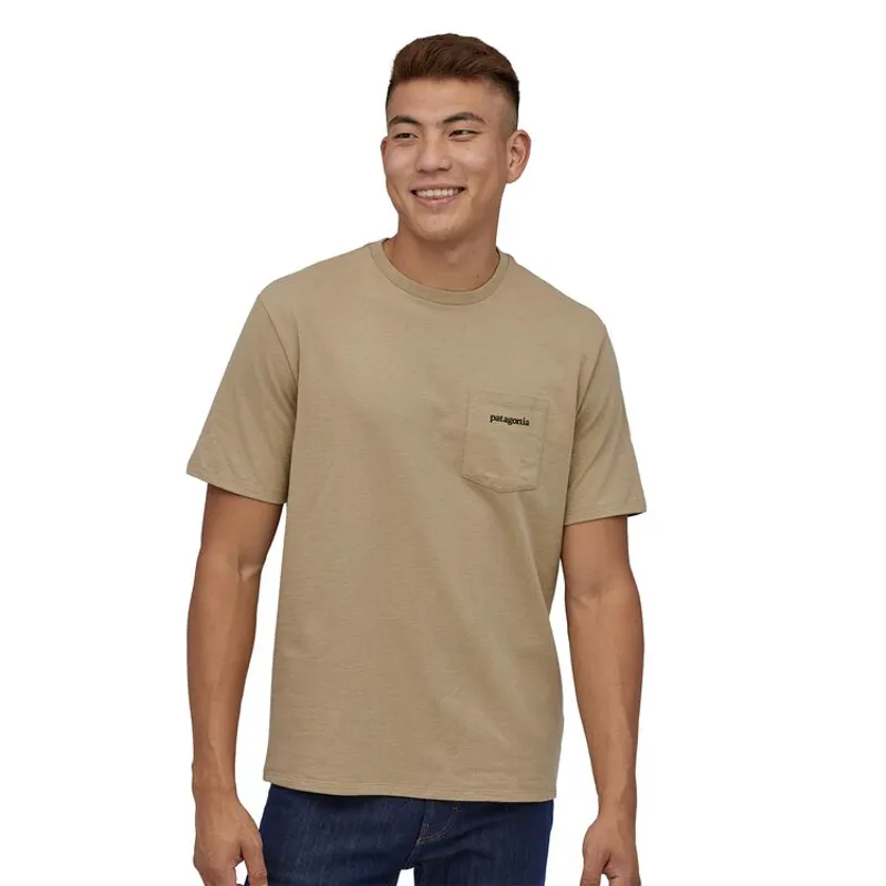 Patagonia / Ms Line Logo Ridge Pocket Responsibili-T / Classic Tan-2