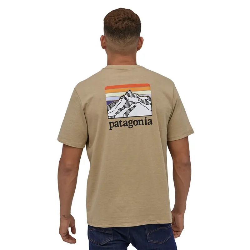 Patagonia / Ms Line Logo Ridge Pocket Responsibili-T / Classic Tan-1
