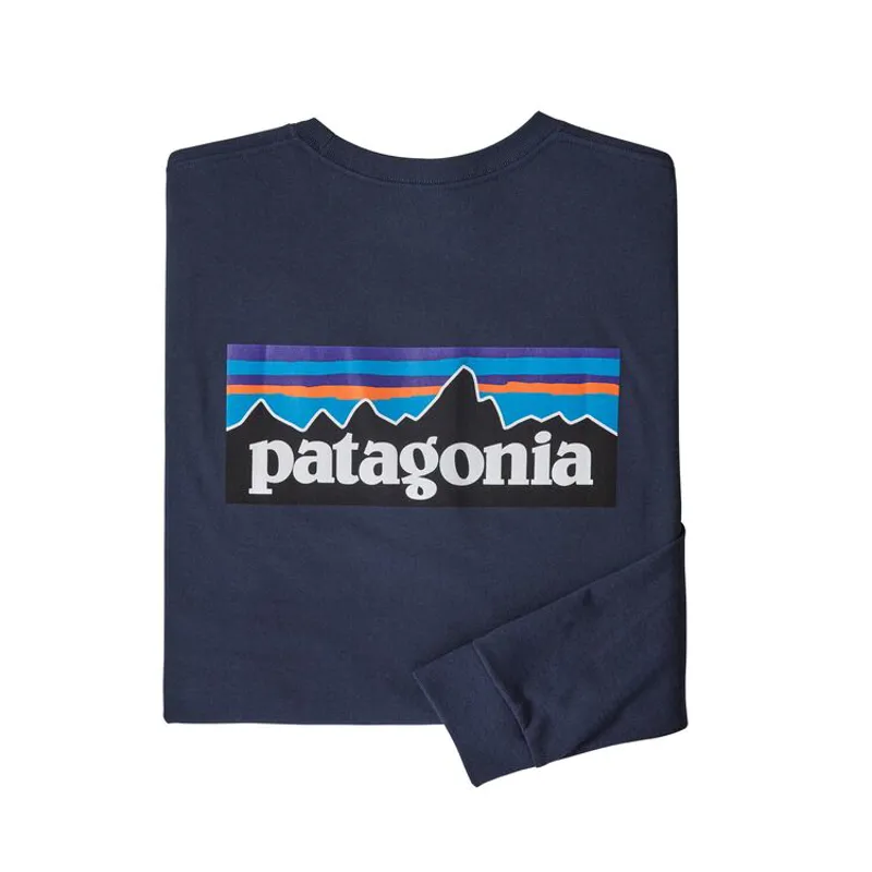Patagonia / Ms Long Sleeve P-6 Logo Responsibili-Tee / Classic Navy
