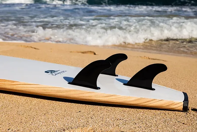 California Board Co / 8ft Soft Surfboard / Timber Effect-2