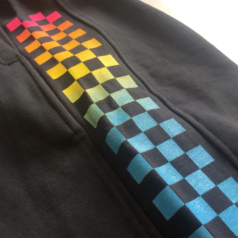 T and C / Checky Sweat Pant / Washed Black-4