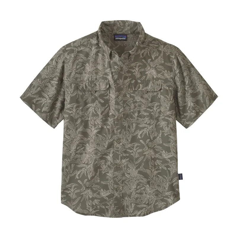 Patagonia Self Guided Mens Hike Shirt in Monkey Flower: Garden Green