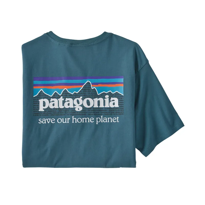 Patagonia P-6 Mission Organic T- Shirt in Abalone Blue 