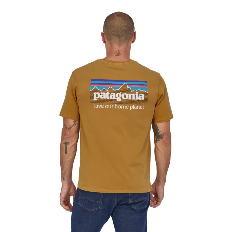 Patagonia P-6 Mission Organic T- Shirt in Oaks Brown -1