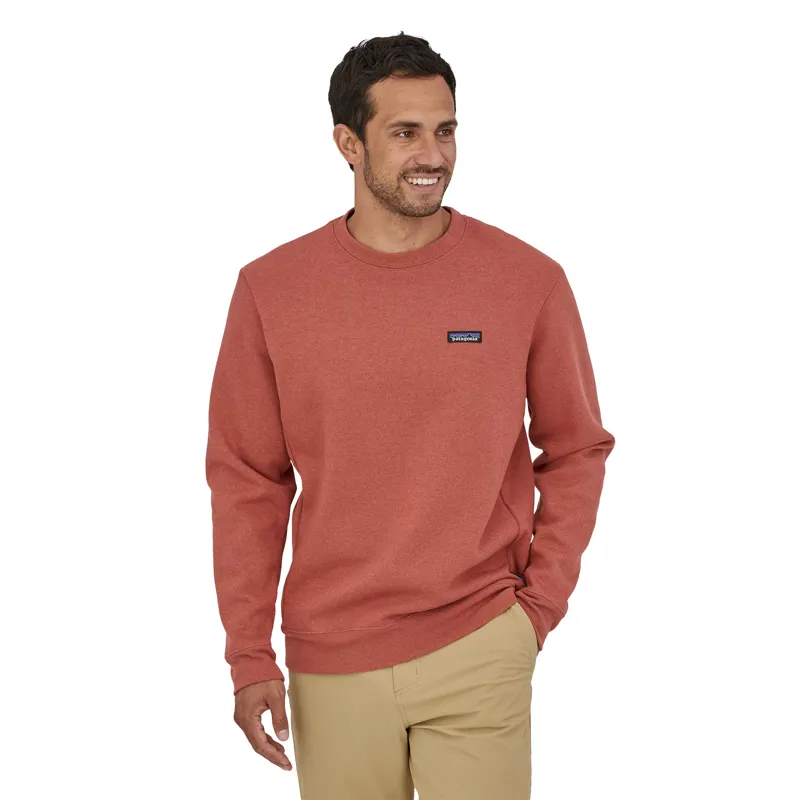 Patagonia Men's P-6 Label Uprisal Crew Sweatshirt in Sweatshirt Rosehip -1