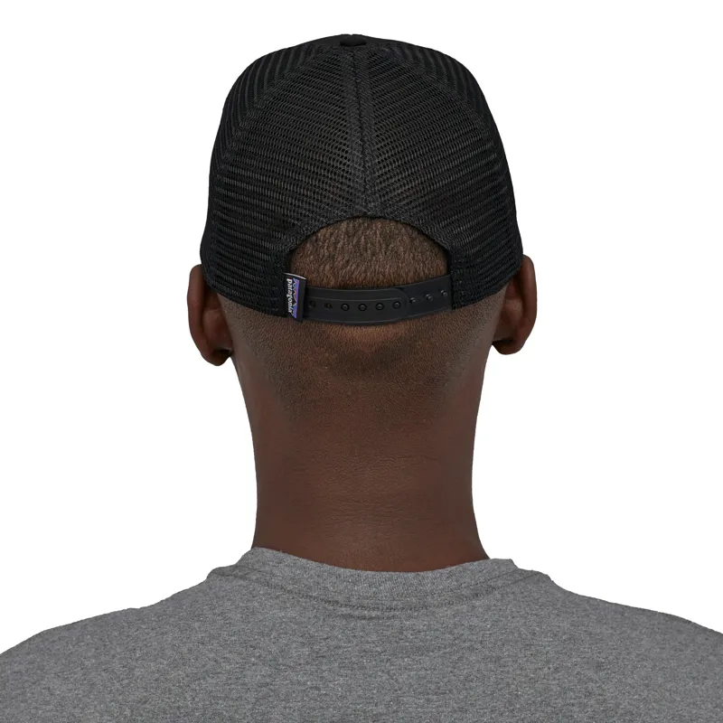 Patagonia P-6 Logo Trucker Cap in Black-2
