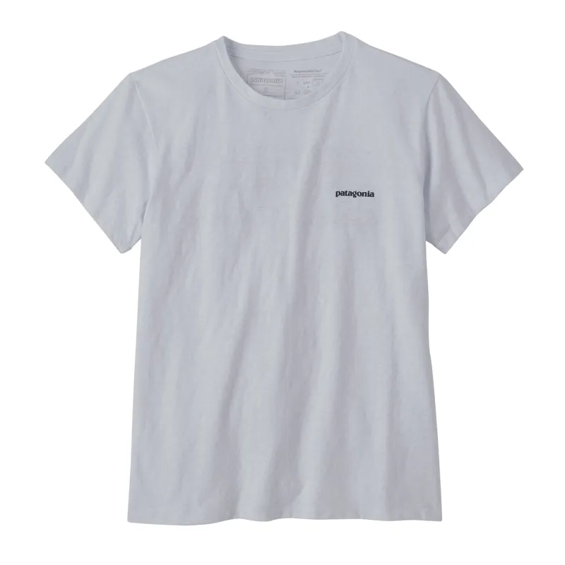 Patagonia Women's P-6 Logo Responsibili-Tee in White-2