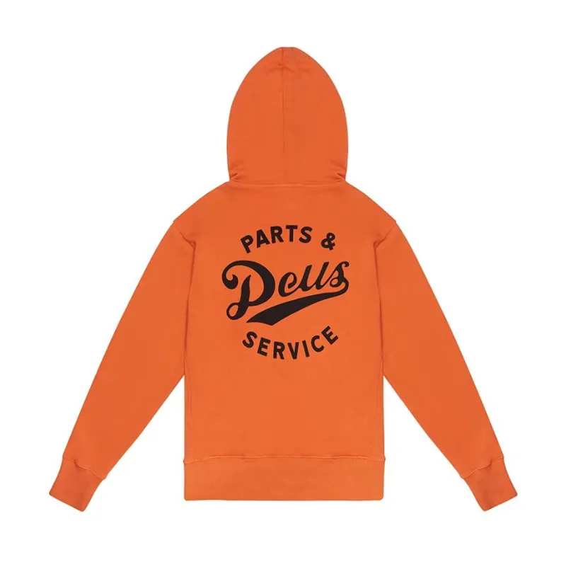 DEUS EX MACHINA / AUSTIN STATION HOODIE / HARVEST ORANGE-1