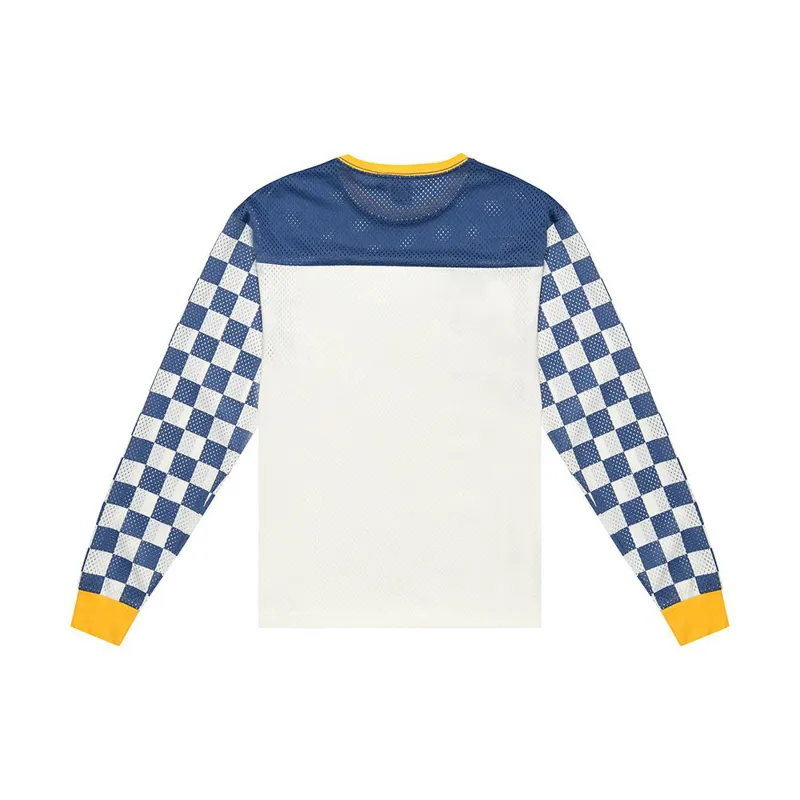 DEUS EX MACHINA / CREW CHEX MOTO JERSEY / DUSTY BLUE-1