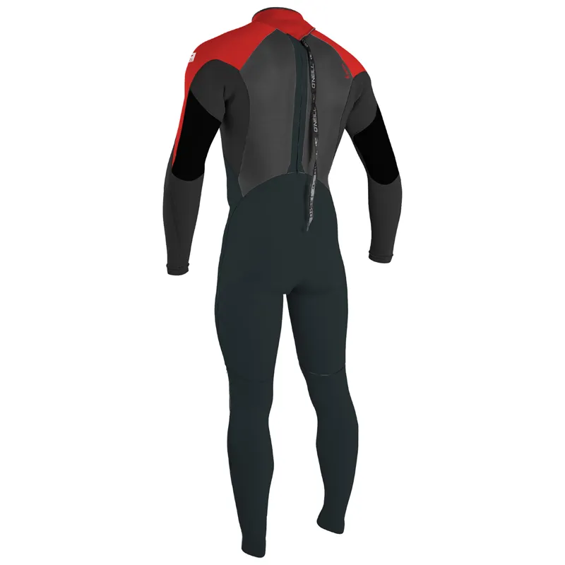 O Neill / Epic / Youth / 4-3mm / Back Zip / Gunmetal-Black-Red-1