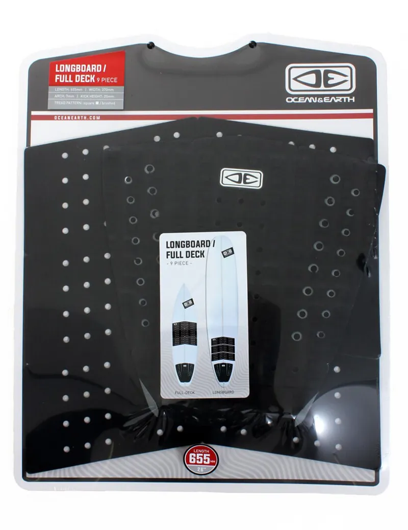 Ocean and Earth / Longboard / Full Deck Grip / Black-1