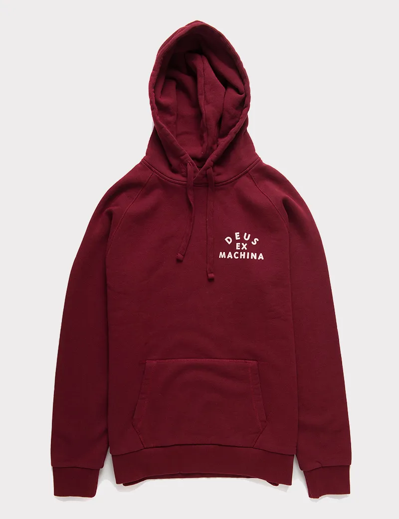 DEUS EX MACHINA / TOKYO ADDRESS HOODIE / MAROON