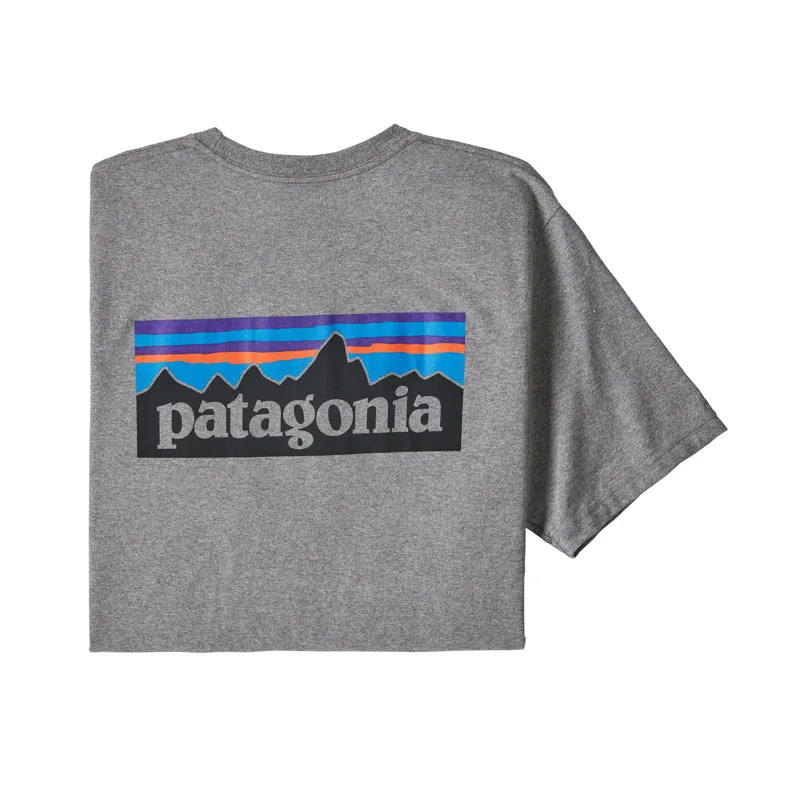 Patagonia P-6 Logo Responsibili-Tee Mens T-Shirt in Grey