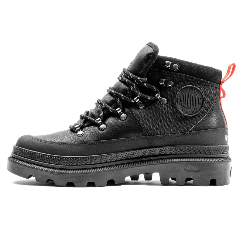 Palladium x Finisterre Pallatrooper Hiker WP Boot in Black-4