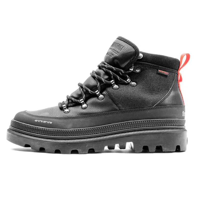 Palladium x Finisterre Pallatrooper Hiker WP Boot in Black-6