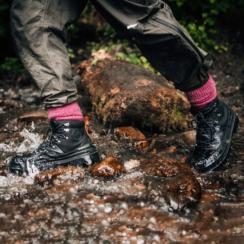 Palladium x Finisterre Pallatrooper Hiker WP Boot in Black-8