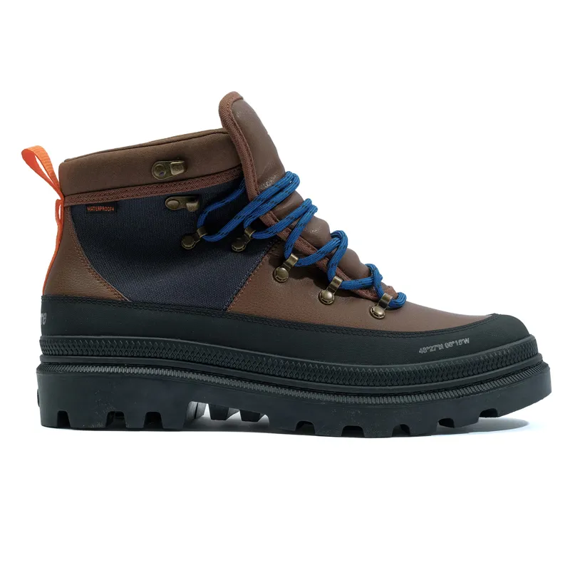 Palladium x Finisterre Pallatrooper Hiker WP Boot in Brown-1