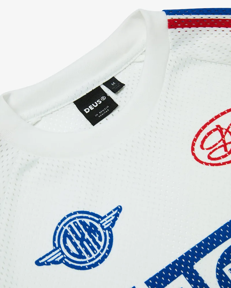 Deus Ex Machina / Ratchet Moto Jersey / White-4