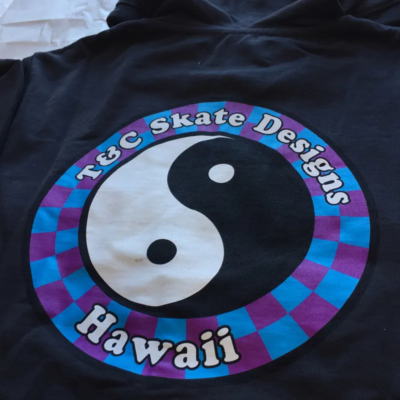 T and C / Skate Logo Hoodie / Black-2