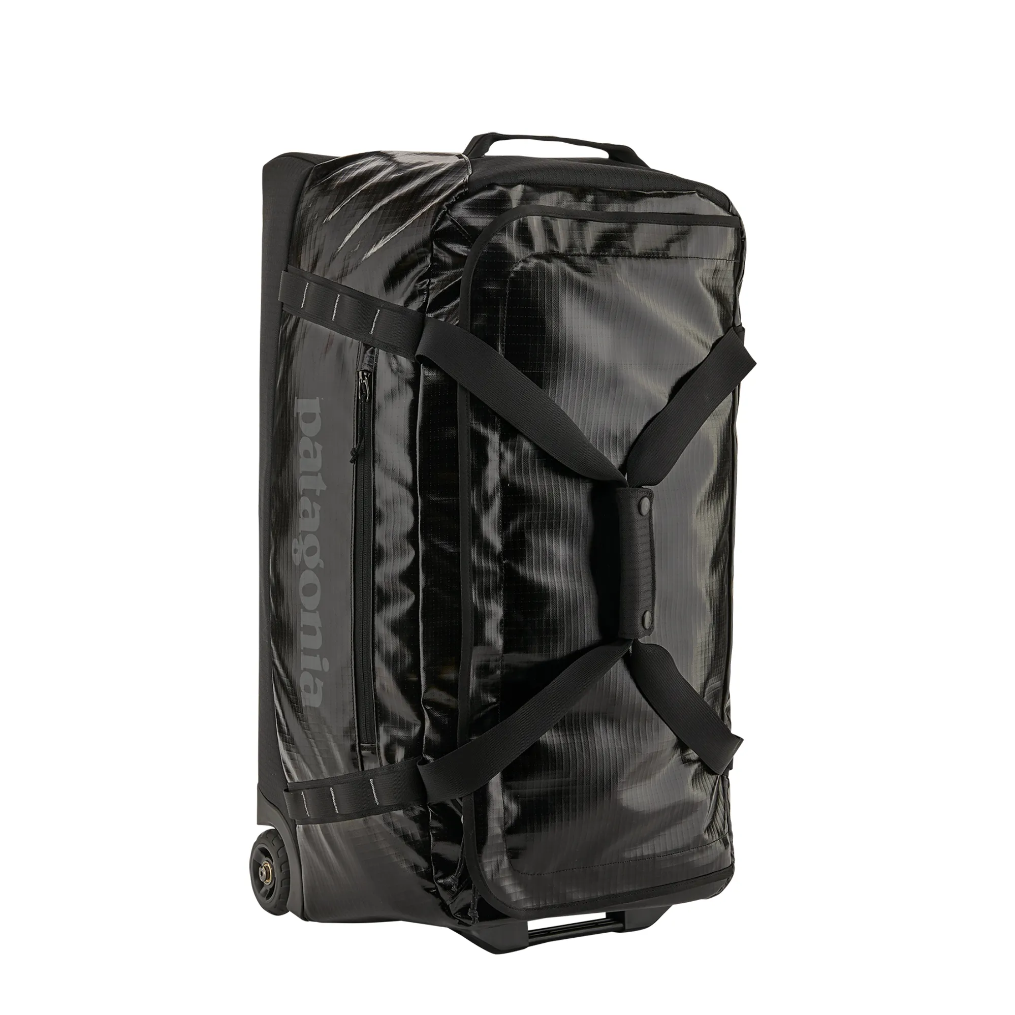patagonia black hole 70l uk Wheeled Duffel Bag - Black / Black A zippered side pocket can be reached from the outside or inside of the bag Patagonia Black Hole Duffel Bag