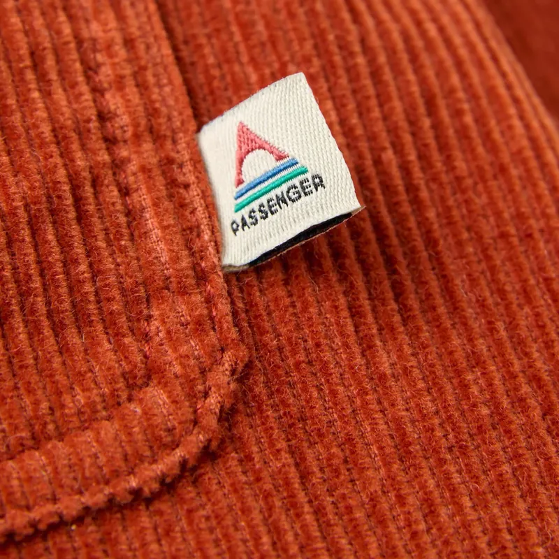 Passenger Backcountry Cord Shirt in Dark Rust-2