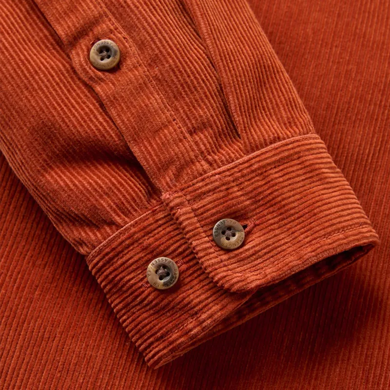 Passenger Backcountry Cord Shirt in Dark Rust-3