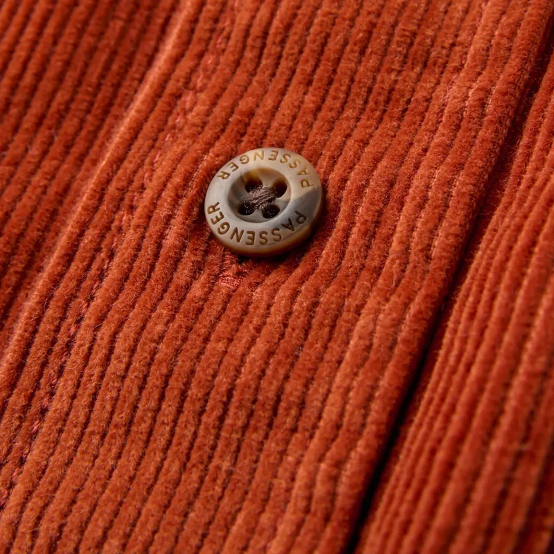 Passenger Backcountry Cord Shirt in Dark Rust-4